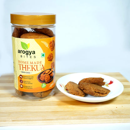 Arogya Bites Traditional Thekua | No Maida | Jaggery & Desi Ghee | Crispy Homemade Bihari Sweet | Festive Snack