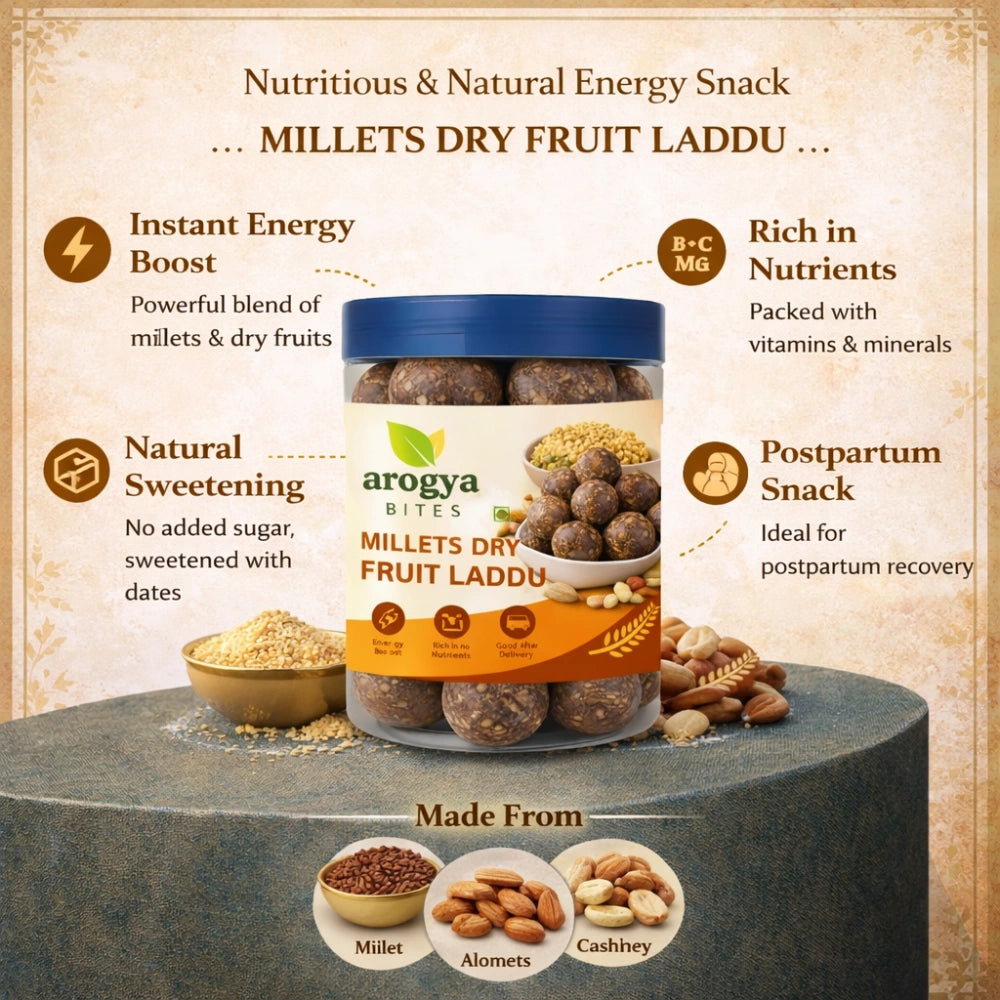 Millets Dry Fruit Laddu