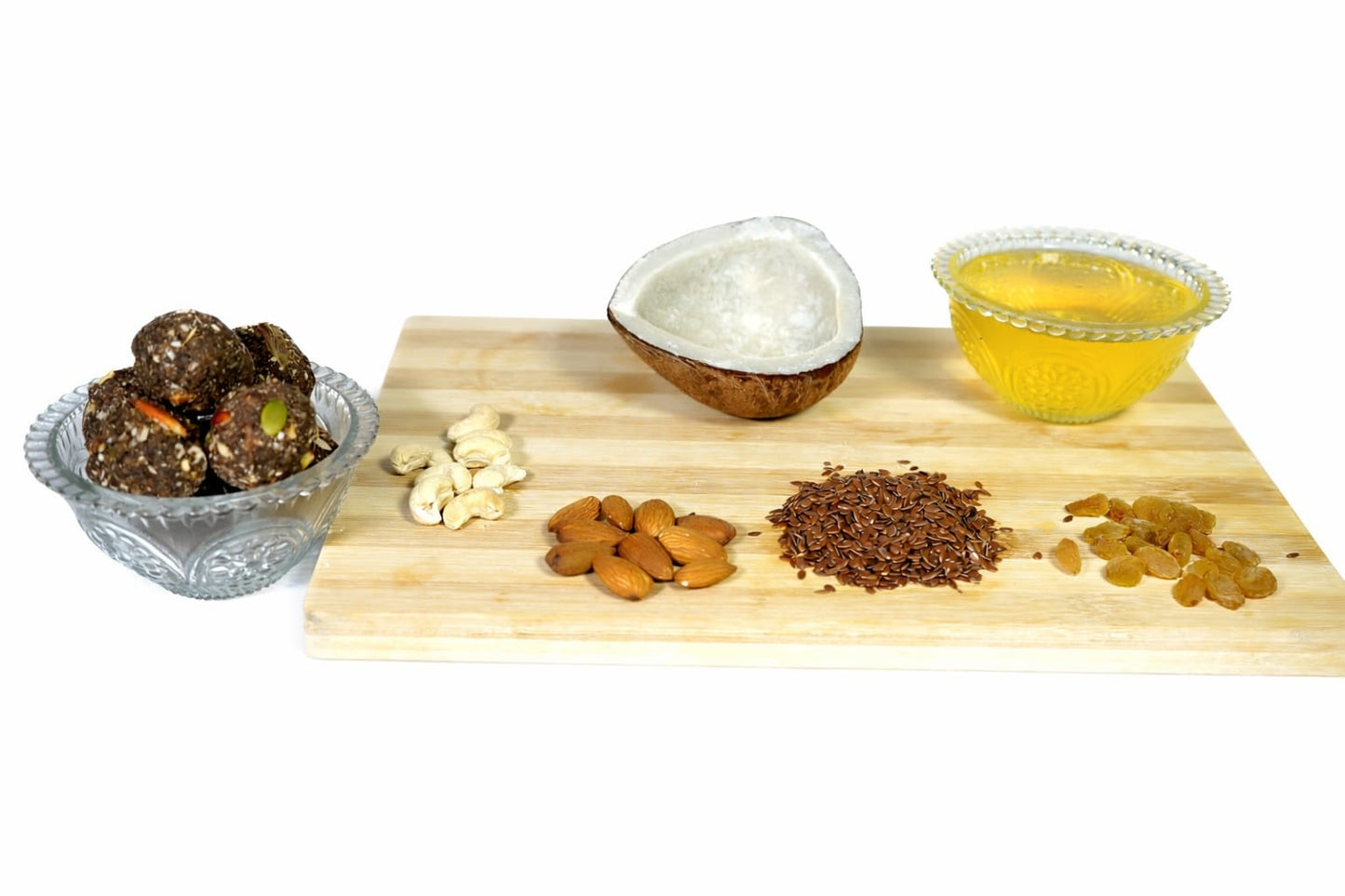 Arogya Bites Flax Seed Ladoo | Jaggery Sweetened Dry Fruit Laddu | Made with Desi Ghee | Healthy Energy Sweet | No Refined Sugar